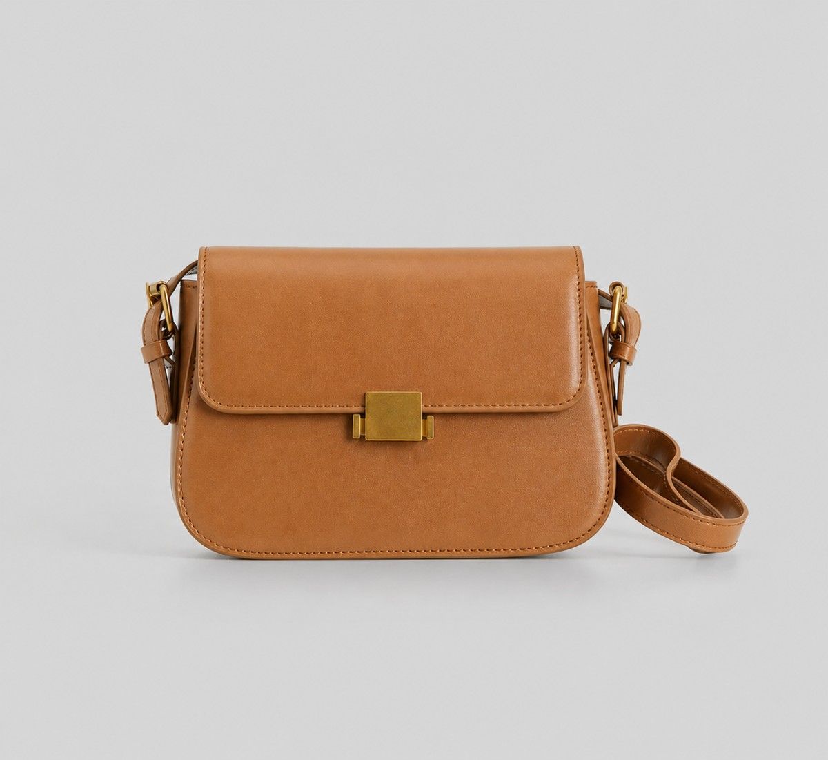 Full-Grain Leather Crossbody Bag | Minimalist Designer Handbag for Women - Image 3